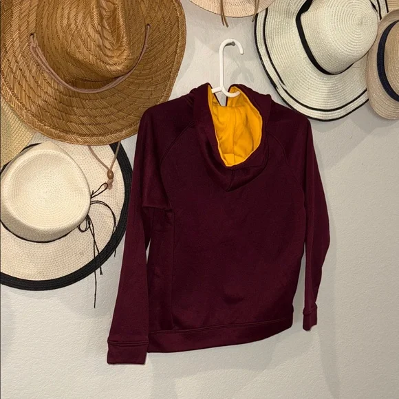 Arizona State Sun ASU Devils Maroon Unisex Hoodie, Size M 12-14, EUC - Picture 2 of 4